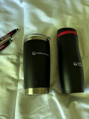 Collins Aerospace RTX YETI, Coffee Thermos/Water bottle pens Employee SWAG